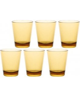 Rose&Tulipani Set of 6 glasses Fiaba - Bursztynowy, 440 ml