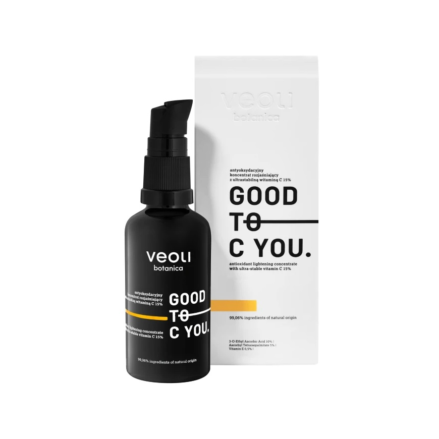 Veoli Botanica Good To C You antioxydacyjny koncentrat rozjaśniający with ultrastable vitamin C 15% 40ml – 2