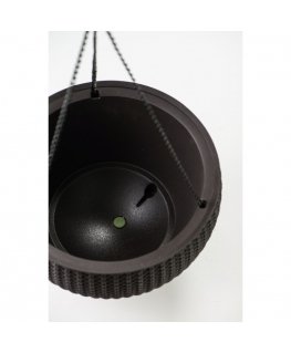 Hanging Sphere Planter brown