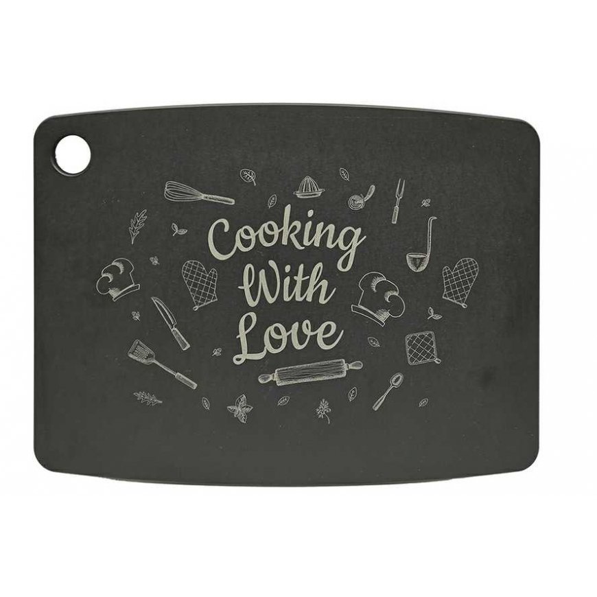 Cutting board 30 cm HAPPINESS IS HOMEMADE / Jade – 2
