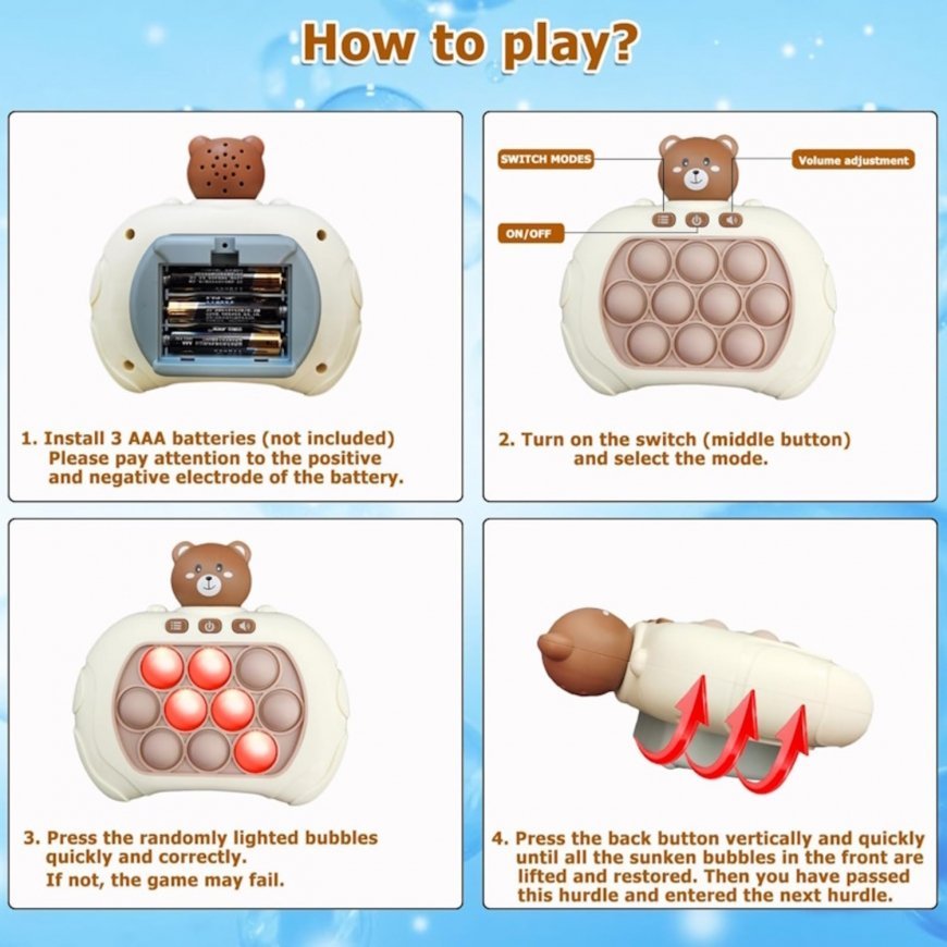 GameBox J313 Kids Pop It 200 level Game for Memory & Reaction de – 4