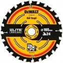 saw tarczowa EXTREME for cutting wood 165x20x1,66mm, 24 teeth, DeWALT [DT10400-QZ]