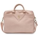 Guess Torba GUCB15ZPGSTEGP 16" różowy|pink Triangle 4G Guess Torba GUCB15ZPGSTEGP 16" różowy|pink Triangle 4G