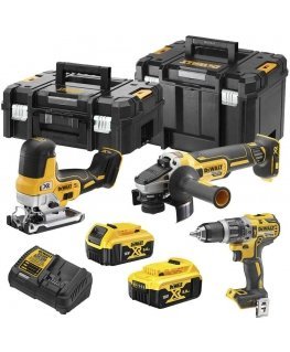 battery pack Combo DCD796 + DCG405 + DCS335 18V Li-Ion XR 2x5.0Ah, 2 x suitcase TSTAK, DeWalt [DCK329P2T-QW]