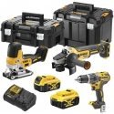 battery pack Combo DCD796 + DCG405 + DCS335 18V Li-Ion XR 2x5.0Ah, 2 x suitcase TSTAK, DeWalt [DCK329P2T-QW]