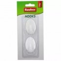 Hooks 2gb 3x4,7cm oval white Hooks 2gb 3x4,7cm oval white