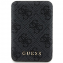 Guess Powerbank indukcyjny 15W GUPB5FP4EMGK 5000mAh juoda/juodas 4G Leather Metal Logo MagSafe Guess Powerbank indukcyjny 15W GUPB5FP4EMGK 5000mAh juoda/juodas 4G Leather Metal Logo MagSafe