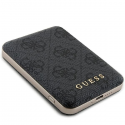 Guess Powerbank induction 15W GUPB5FP4EMGK 5000mAh black/black 4G Leather Metal Logo MagSafe Guess Powerbank induction 15W GUPB5FP4EMGK 5000mAh black/black 4G Leather Metal Logo MagSafe
