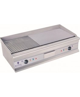Royal Catering Elektrinė kepsninė 230V dviguba didelė griovelis 100cm