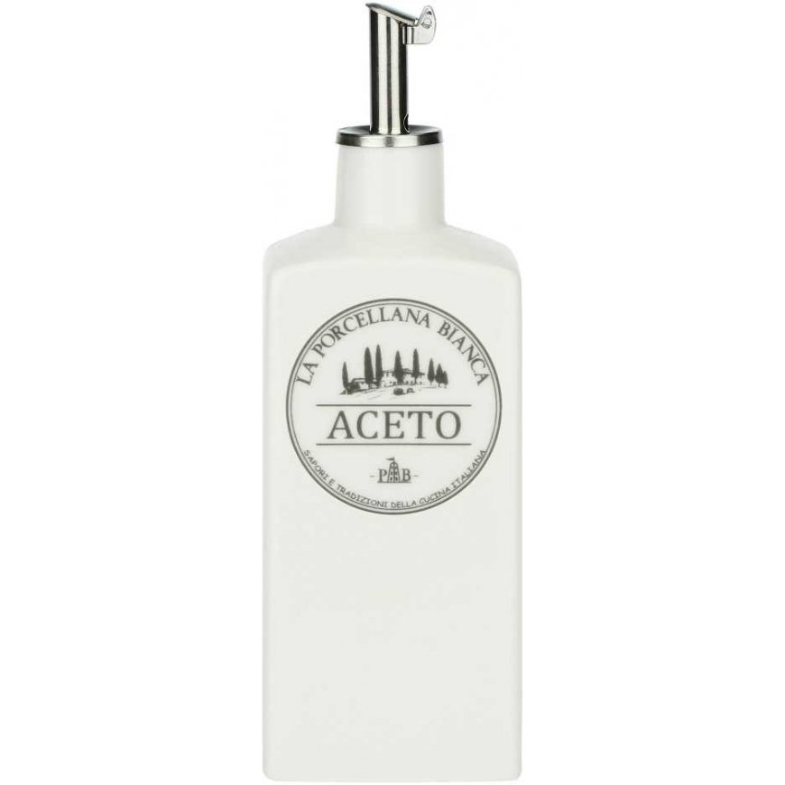 La Porcellana Bianca Bottle na ocet Conserva - White, 250 ml