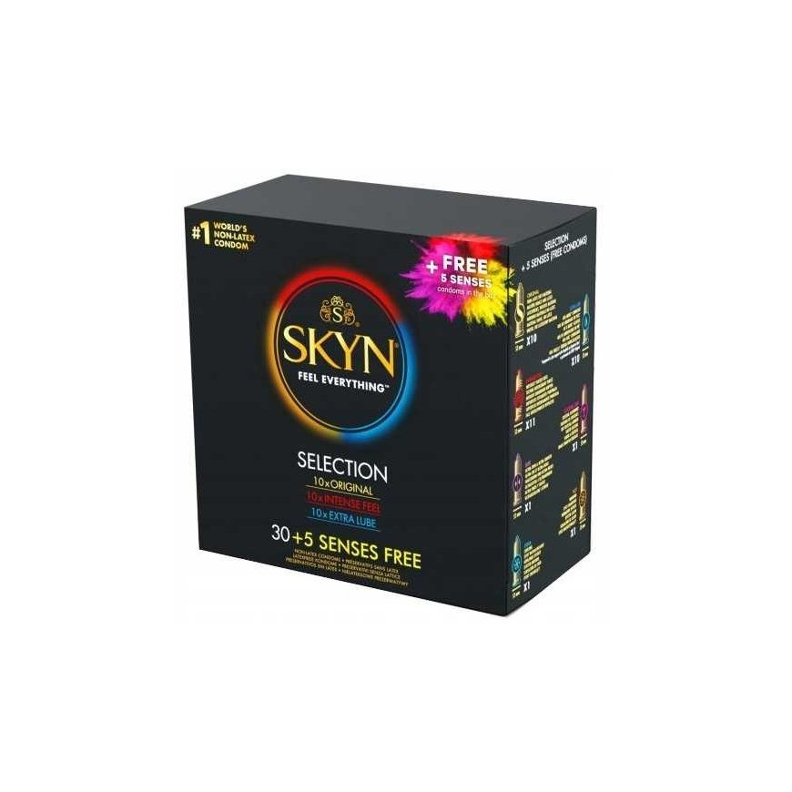 Unimil Skyn Selection nelateksiniai prezervatyvai 35 vnt