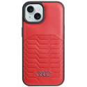 Dėklas Audi Synthetic Leather MagSafe iPhone 15 Plus / 14 Plus 6.7" raudona/red hardcase AU-TPUPCMIP15M-GT/D3-RD Dėklas Audi Synthetic Leather MagSafe iPhone 15 Plus / 14 Plus 6.7" raudona/red hardcase AU-TPUPCMIP15M-GT/D3-RD