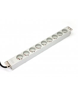 Digitus A-19-STRIP-3-IMP блок распределения питания 9 розетка(и) 1U Белый