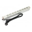 Digitus A-19-STRIP-3-IMP блок распределения питания 9 розетка(и) 1U Белый Digitus A-19-STRIP-3-IMP блок распределения питания 9 розетка(и) 1U Белый