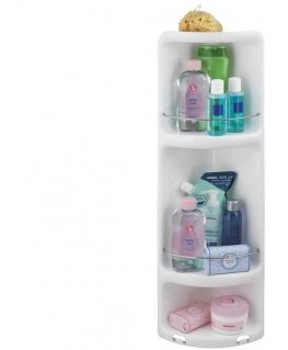 Corner shower shelf Gedy 70810200300, white