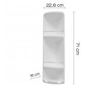 Corner shower shelf Gedy 70810200300, white Corner shower shelf Gedy 70810200300, white