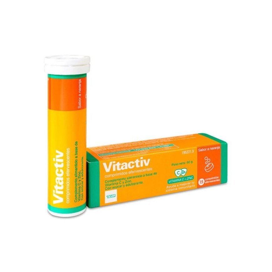 Teva Pharma Teva Vitactiv 15 Effervescent Tablets 60g