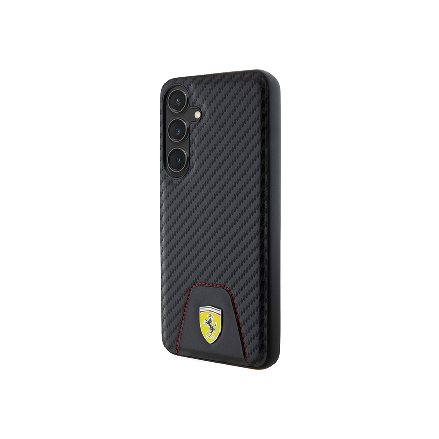 Case Ferrari FEHCS24MN3PUK S24+ S926 black/black hardcase Carbon Stitched Bottom – 2