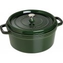 Puodas żeliwny apvalus Staub - 6.7 ltr, Žalias