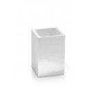 Toothbrush glass Gedy SOFIA, white Toothbrush glass Gedy SOFIA, white