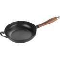 Frying pan żeliwna with wooden holder Staub - 24 cm Frying pan żeliwna with wooden holder Staub - 24 cm