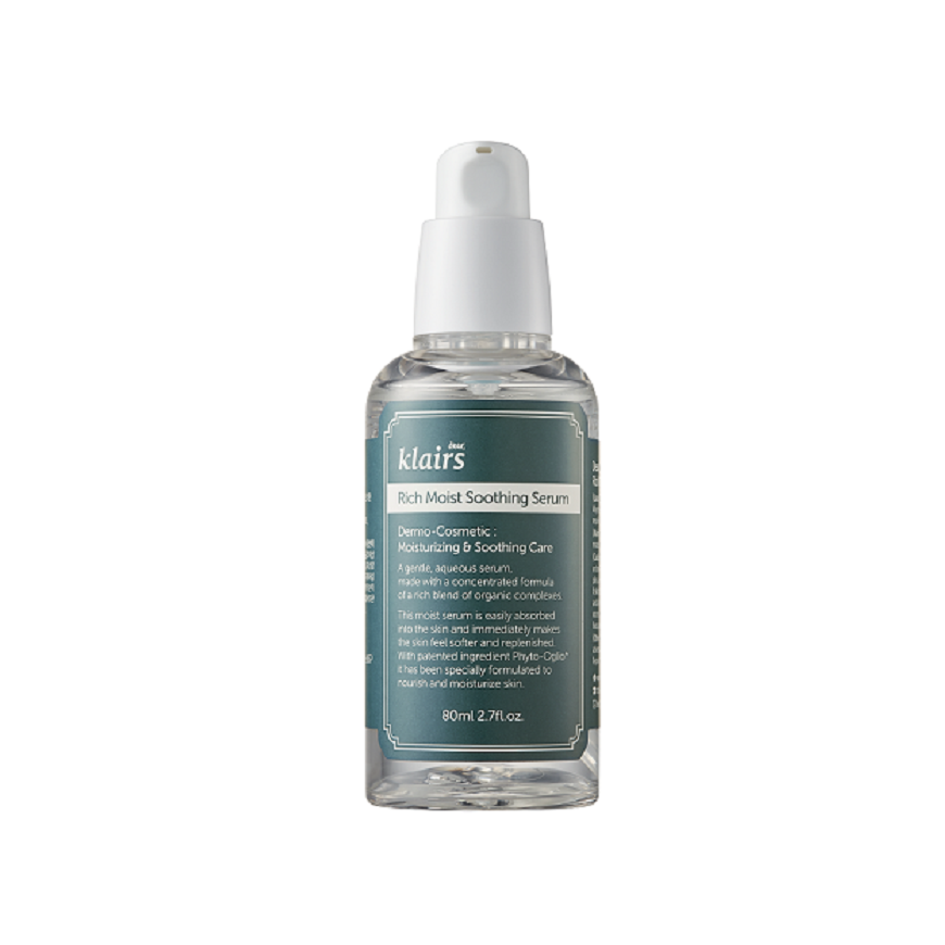 Klairs Rich Moist Soothing Serum, Drėkinamasis serumas, mažinantis raukšles 80 ml – 2