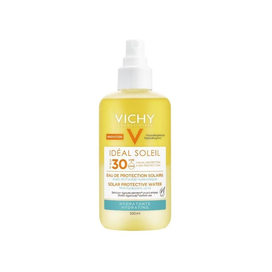 Vichy Ideal Soleil Solar Protective Vanduo Hydrating Spf30 Purškiklis 200ml