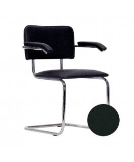 Visitor chair NOWY STYL SYLWIA ARM, black sp.