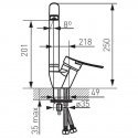 Kitchen faucet FERRO DECO, chrome color
