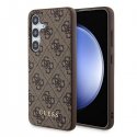 Guess 4G Metal Gold Logo Case for Samsung Galaxy S24 - Brown Guess 4G Metal Gold Logo Case for Samsung Galaxy S24 - Brown