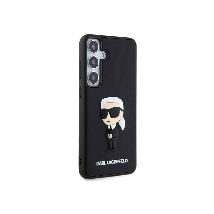 Dėklas Original faceplate case Karl Lagerfeld KLHCS24M3DRKINK for SASMSUNG S24 Plus (3D RUBBER IKONIK NFT) juodas – 4