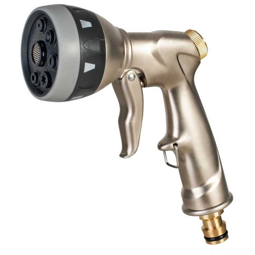 Cellfast sprinkler, pistol sprinkler, 7-function, brass, BRASS