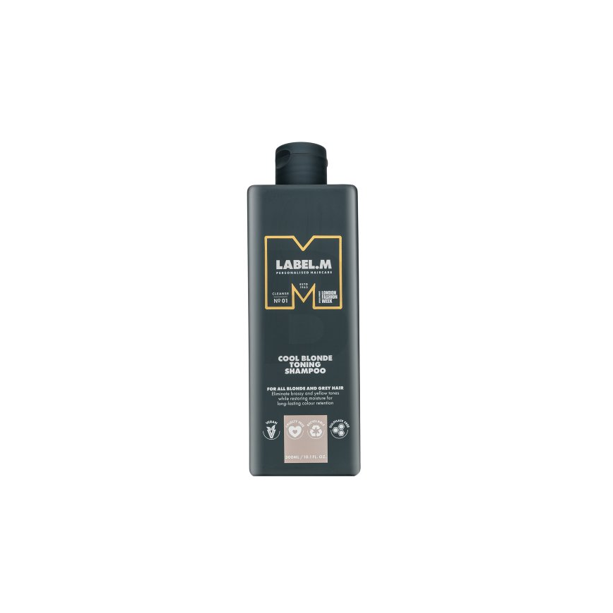 Label.M Cool Skirtas šviesiems plaukams Toning Šampūnas 300 ml