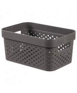 Infinity Recycled Box 4,5L 27x19x12cm dark grey