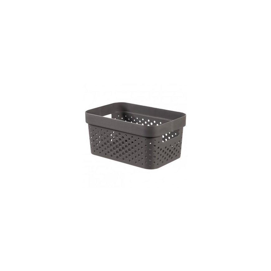 Infinity Recycled Box 4,5L 27x19x12cm dark grey