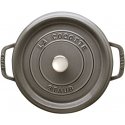Puodas żeliwny apvalus Staub - 6.7 ltr, Grafitowy