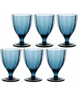 Rose&Tulipani Set of 6 kieliszków Amami - Blue, 300 ml
