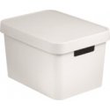 Box with lid Infinity Recycled 17L 36x27x22cm white