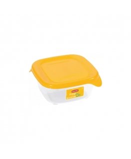 Food container square 0,25L Fresh&Go yellow