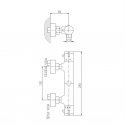 Thermostatic shower mixer Domoletti DTRM80.5 Thermostatic shower mixer Domoletti DTRM80.5