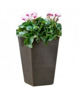 Flowerpot Rattan Planter S 23,6L brown