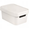 Infinity Recycled 4,5L box with lid 27x19x12cm white Infinity Recycled 4,5L box with lid 27x19x12cm white