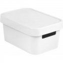 Infinity Recycled 4,5L box with lid 27x19x12cm white Infinity Recycled 4,5L box with lid 27x19x12cm white