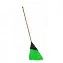 Street broom with handle flat green Street broom with handle flat green