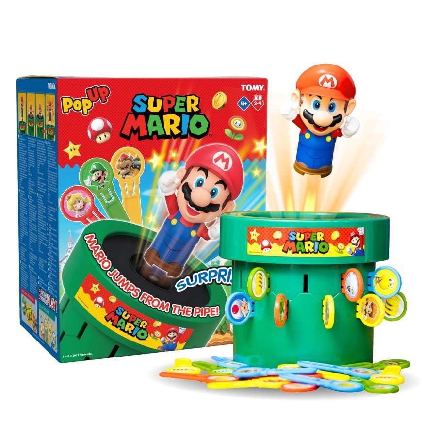 Tomy Pop Up Mario Lautapeli Hienomotoriikkaa kehittävä peli (Näppäryys)
