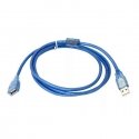 Fusion USB 2.0 extension cable 1.3m with ferrite ring (blue) Fusion USB 2.0 extension cable 1.3m with ferrite ring (blue)
