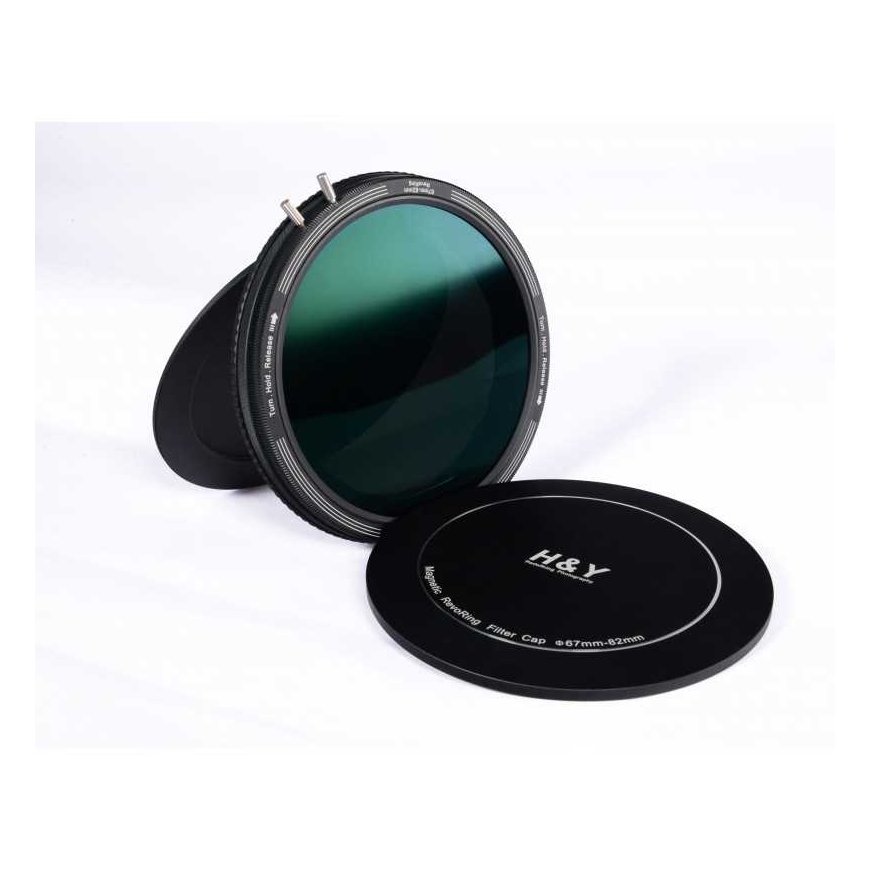 Hampy Set of magnetic aluminum lids for filter holder Revoring H&Y - 37-49 mm – 2