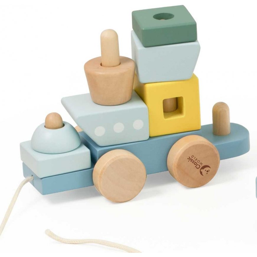 CLASSIC WORLD Montessori Ocean Train Wooden Puzzle – 5