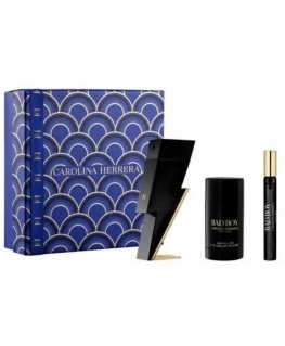 Carolina Herrera Bad Boy Eau De Toilette Spray, 100 ml Set 3 Pieces