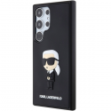 Originalus priekinio skydelio dėklas Karl Lagerfeld KLHCS24L3DRKINK skirtas SASMSUNG S24 Ultra (3D RUBBER IKONIK NFT) juodas Originalus priekinio skydelio dėklas Karl Lagerfeld KLHCS24L3DRKINK skirtas SASMSUNG S24 Ultra (3D RUBBER IKONIK NFT) juodas